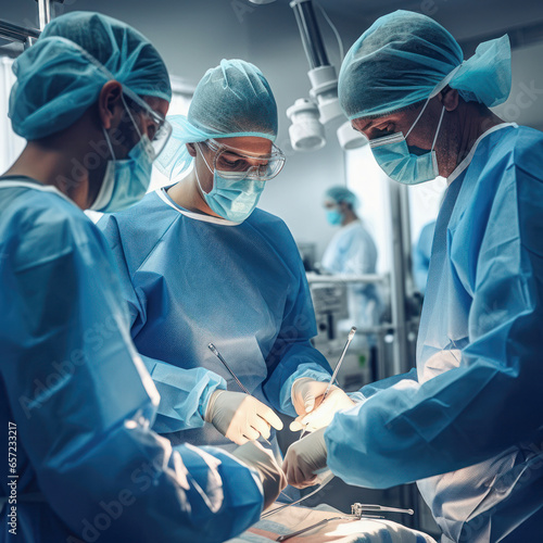 surgeons in operation room