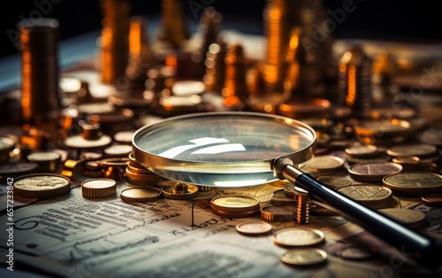A Magnifying Glass Searching Investment Opportunities