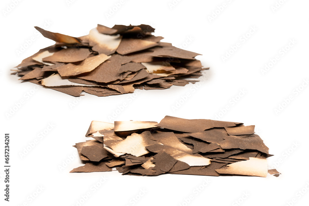 Burnt paper isolated on a white background. Burnt paper isolated on a white background.