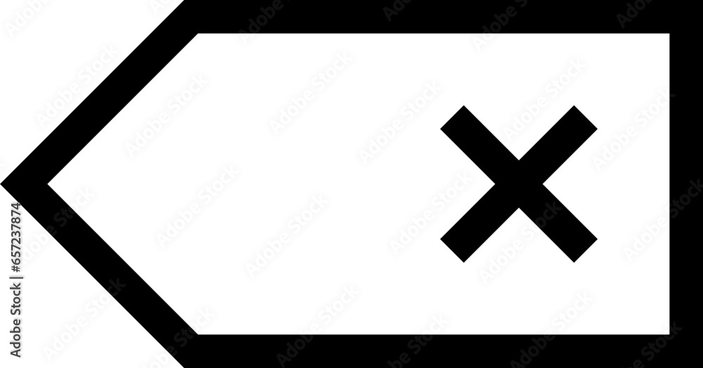 Fototapeta premium delete icon