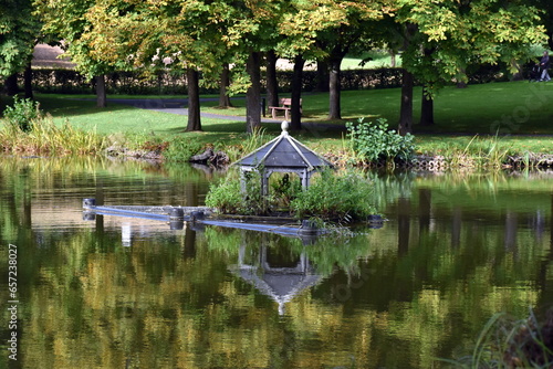 Teich im Kurpark von Bad Zwesten photo