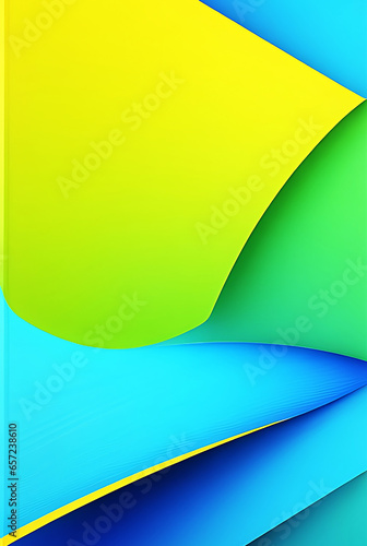 Bright Yellow green blue colorful abstract blurry background