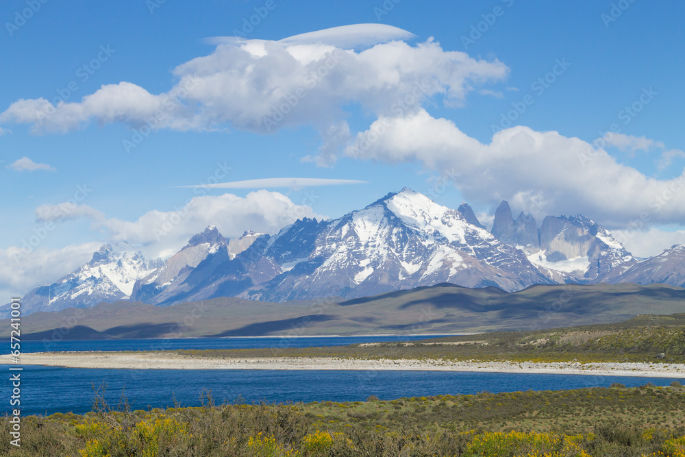 Sarmiento Lake view, Torres del Paine, Chile