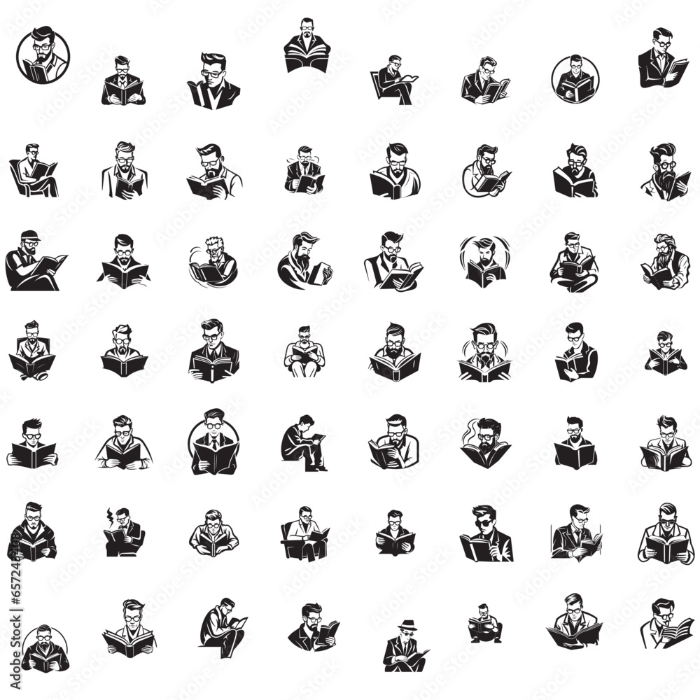 Vector silhouette of a man on white background Vector silhouette of a man on white background