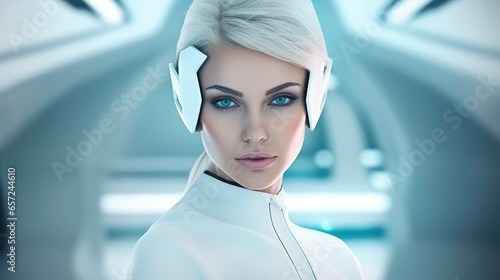 Enerate a Futuristic Female Entrepreneur , Background Images , HD Wallpapers, Background Image photo