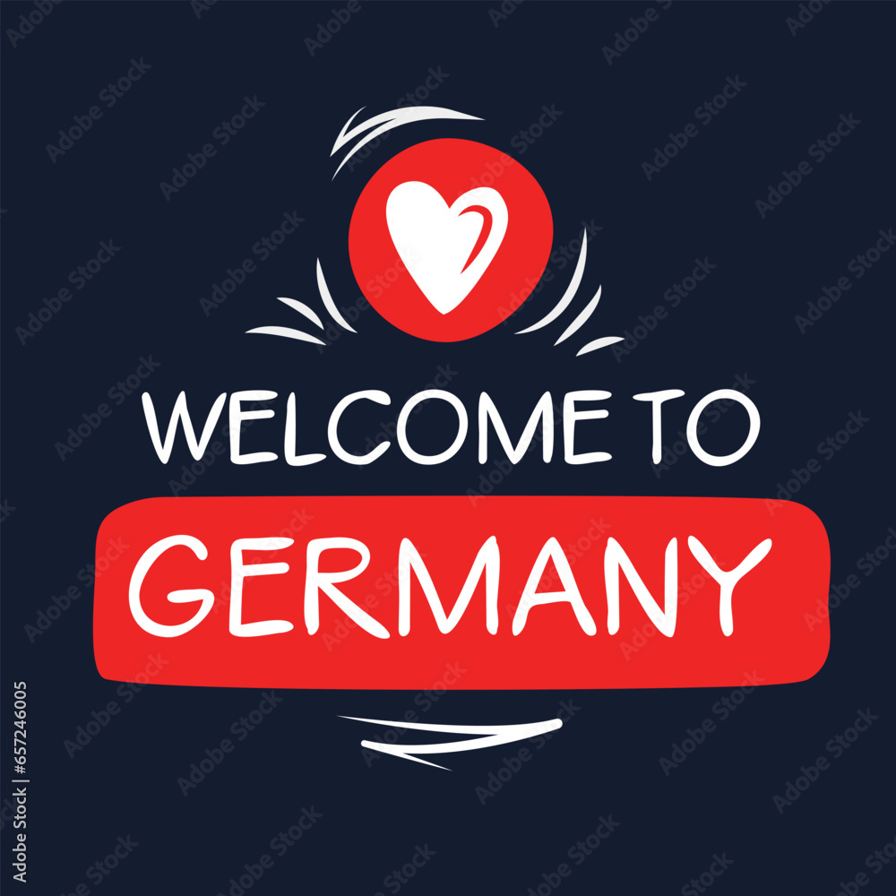 Welcome to Germany, Vector Illustration.