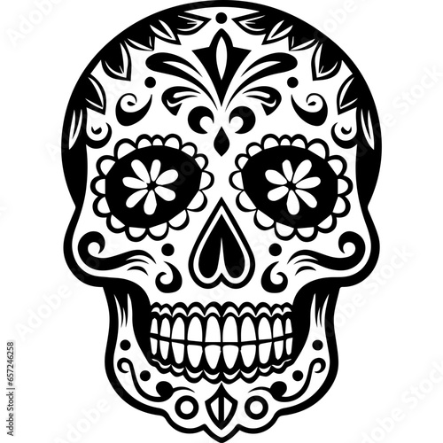 sugar skull vector illustration 
