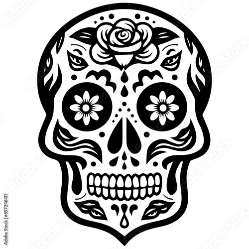 sugar skull vector illustration 