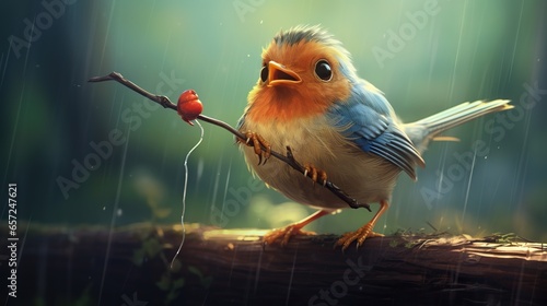 robin on a branch © faiz