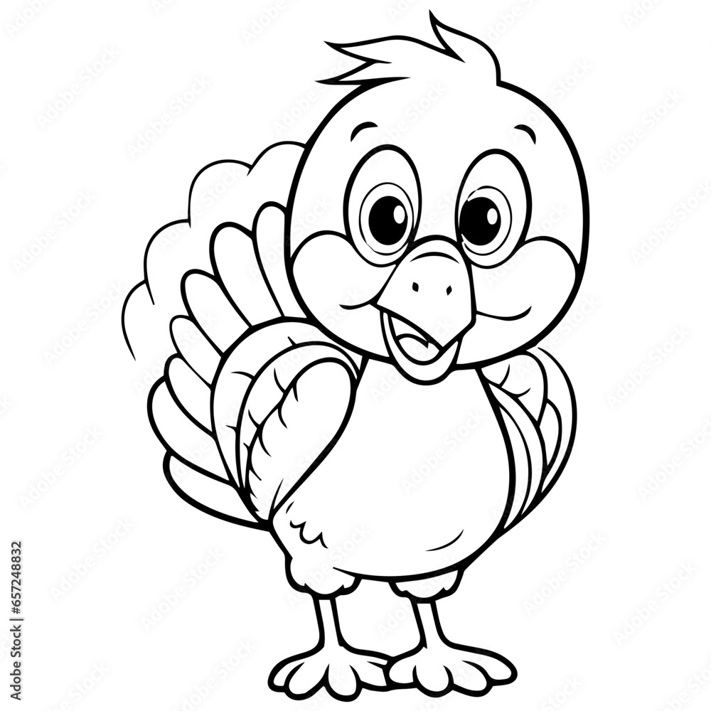Silhouette turkey on white background. Farm animals collection. Icon Silhouette turkey on white background. Farm animals collection. Icon