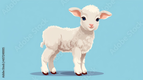 Minimalistic Baby Sheep Design