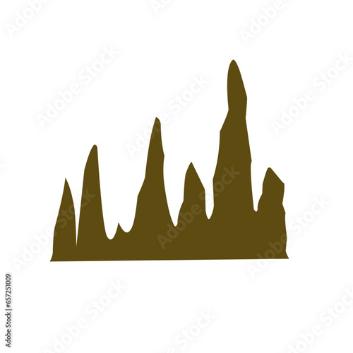 Illustration of stalagmite 