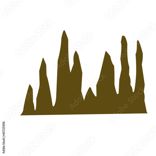 Illustration of stalagmite 