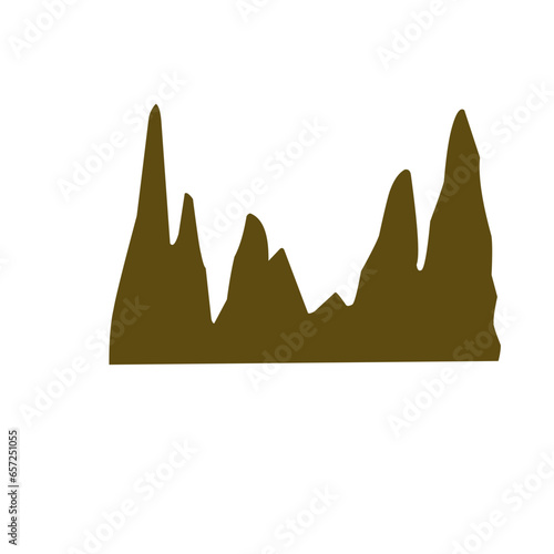 Illustration of stalagmite 