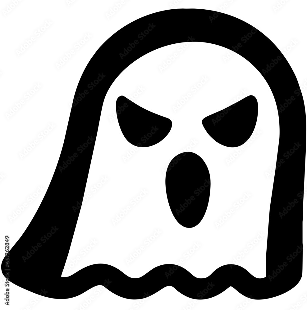 Naklejka premium cartoon ghost