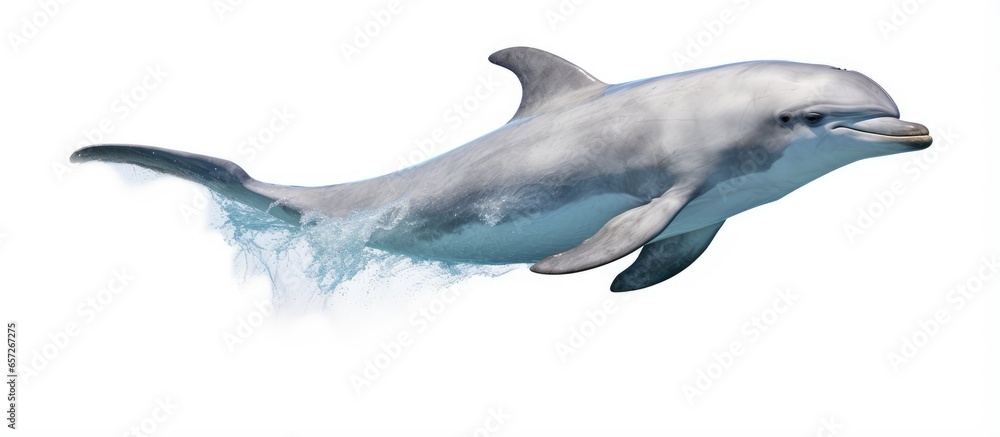 Fototapeta premium Risso s dolphin scientifically known as Grampus griseus With copyspace for text