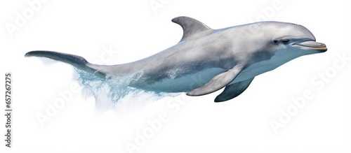 Risso s dolphin scientifically known as Grampus griseus With copyspace for text