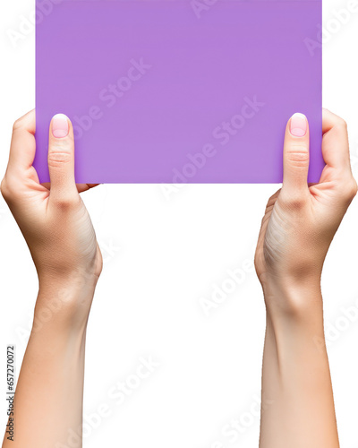 Hands hold a mocap of a paper