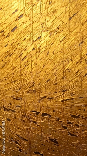 Background made of twisted gold strings impasto Ai generated art