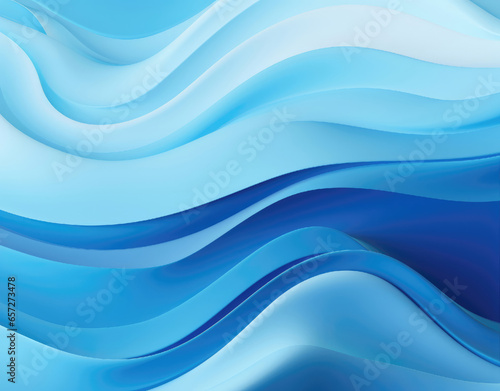 Abstract blue waves and lines
