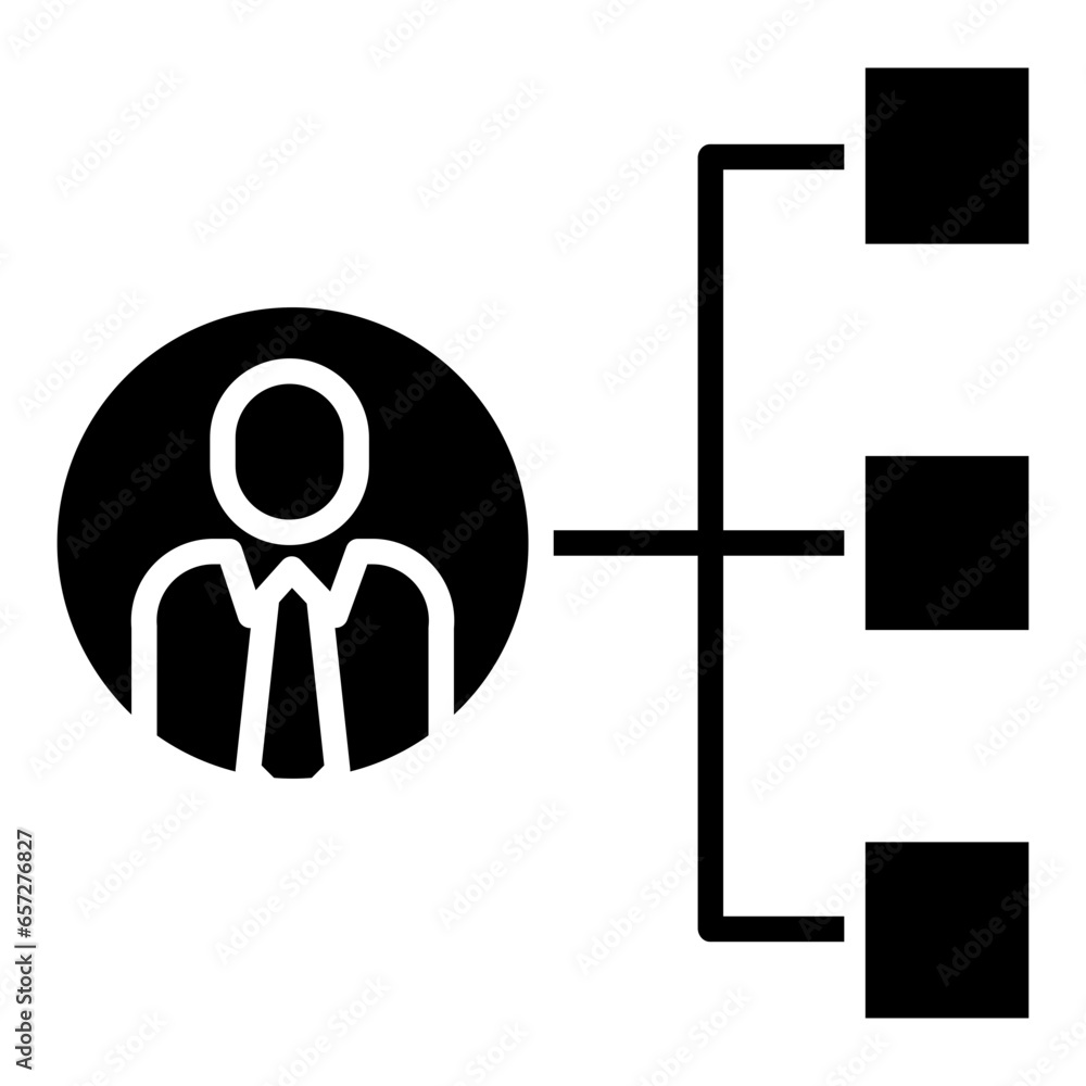 Solid Man Customer Structure icon Solid Man Customer Structure icon