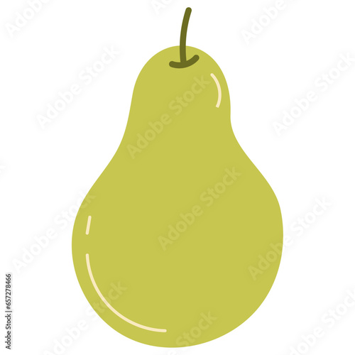 Isolated colored pear sketch icon Vector illustration