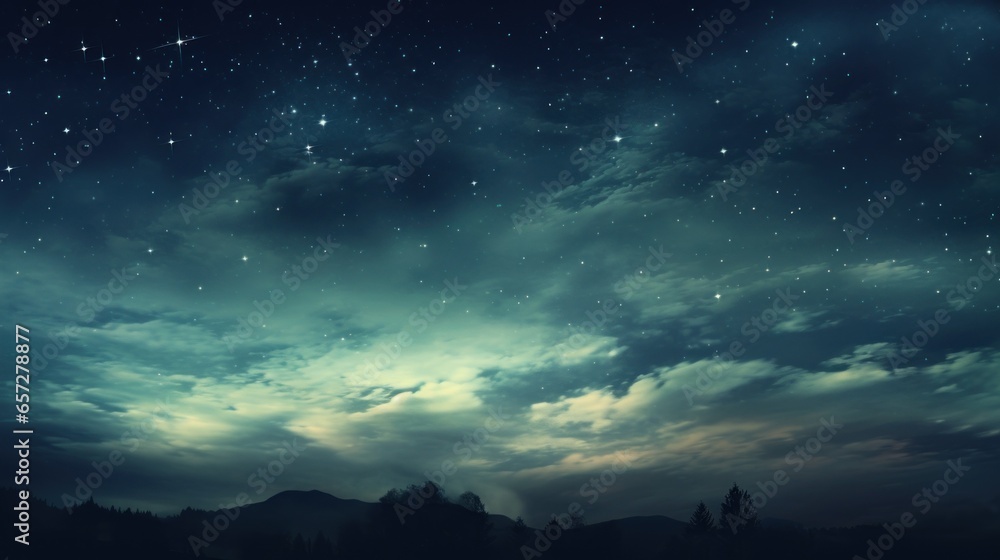 Naklejka premium starry night sky. Generative AI 