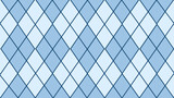 Blue argyle seamless geometric pattern
