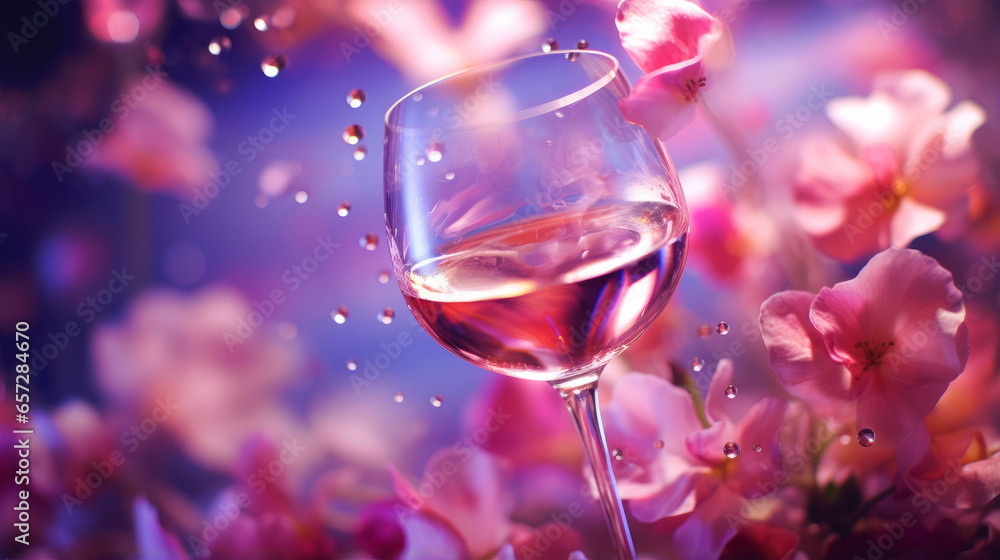 A glass of wine sitting on top of a table A glass of wine sitting on top of a table