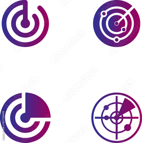 Radar Icons - Likely refers to graphical representations related to radar systems. These icons might include symbols representing radar waves, radar screens, antennas, or different radar modes.