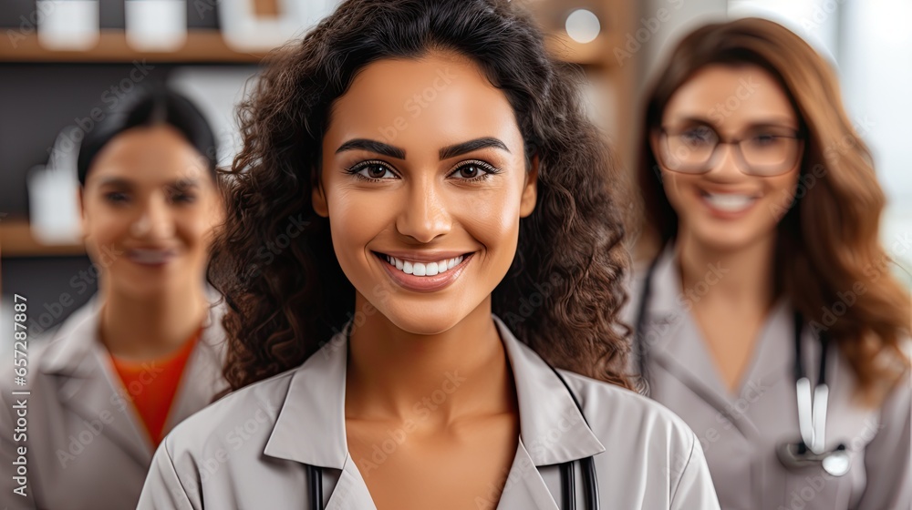 Asian female doctor with stethoscope Asian female doctor with stethoscope