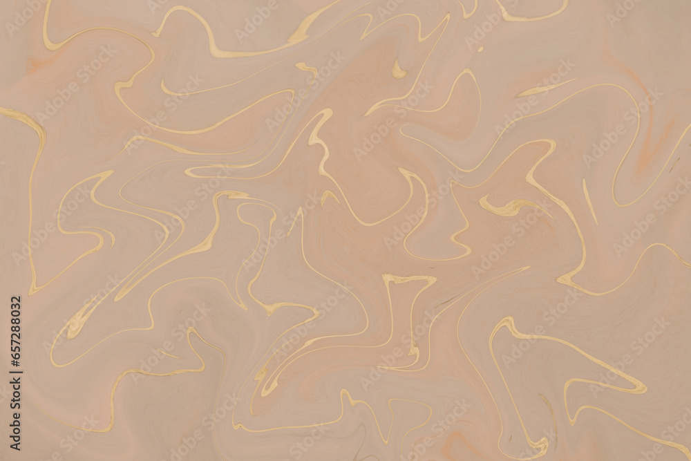 Abstract beige liquid acrylic pattern texture