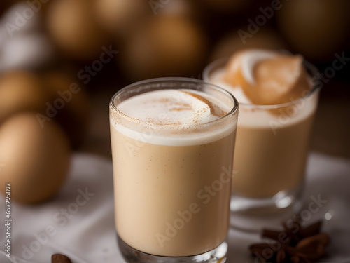 Eggnog, milch christmas beverage