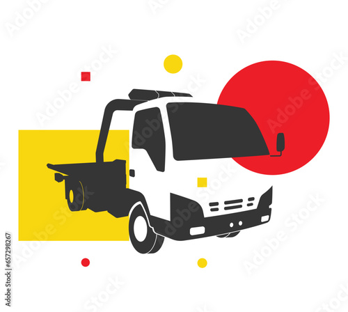 Car Towing - Road Side Recovery Services  - Stock Icon