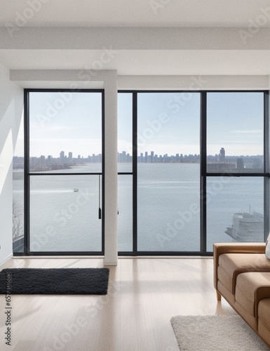 interior design photo of 2 walls in a modern apartment