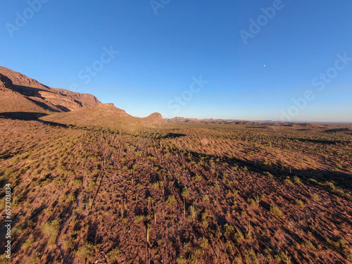 Superstition Mountains By Drone