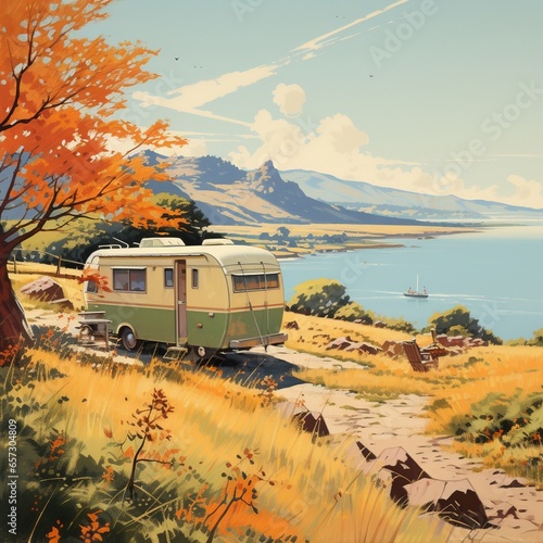 alter retro camper camping caravan anhänger wohnwagen zeltplatz gardasee adria italien urlaub frankreich 