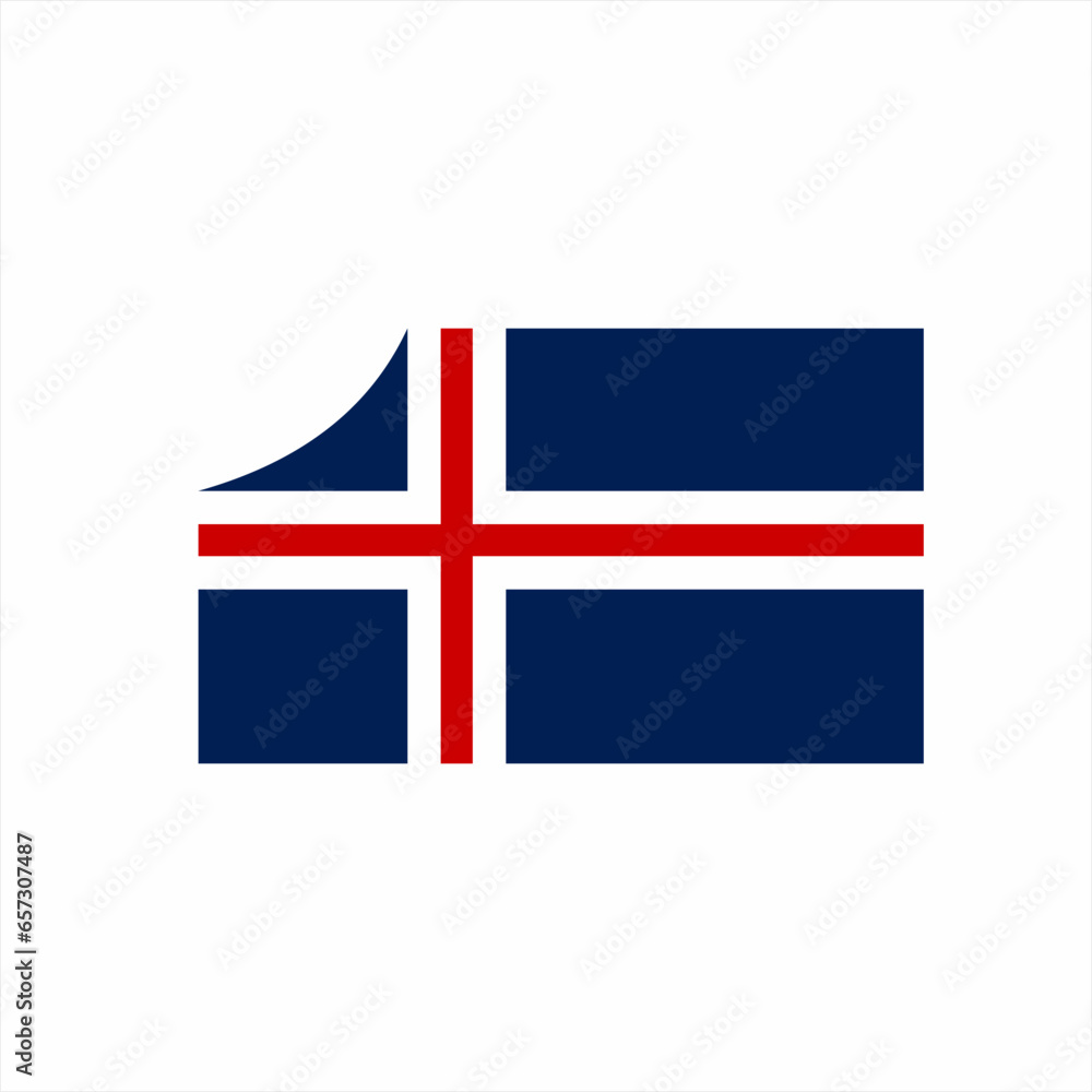 Obraz premium England flag vector icon, simple cross design for web or mobile app.