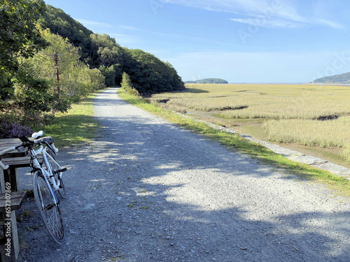 A view of the North Wales countryside along the Mawddach Trail