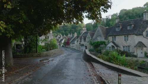 Autumnal Castle Combe in the Cotswolds, UK