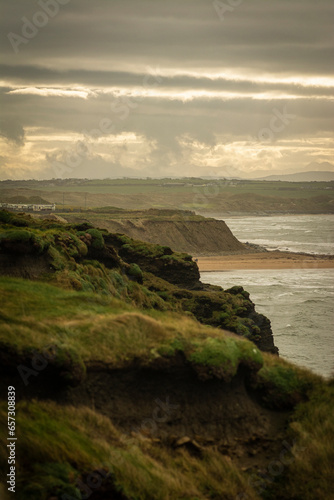 coastal line with cliffs