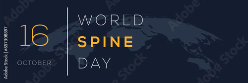 World Spine Day, held on 16 October.