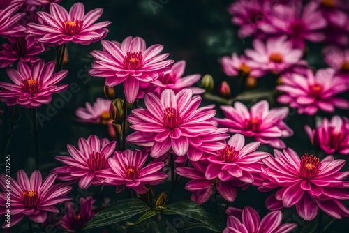 Pink petaled flowers