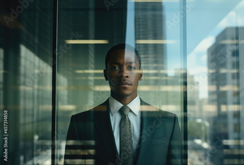 Businessman. Man in suit. A dark-skinned person