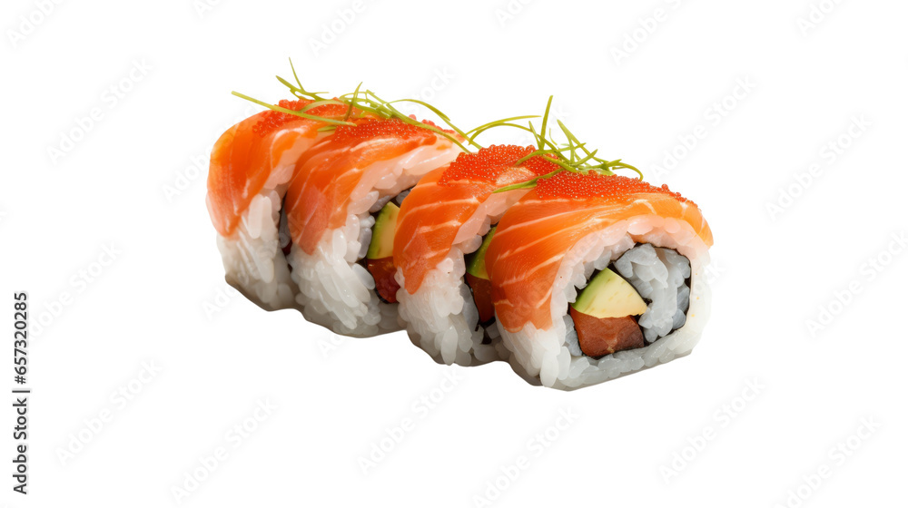 Maki Sushi Set on isolated transparent background, PNG Maki Sushi Set on isolated transparent background, PNG