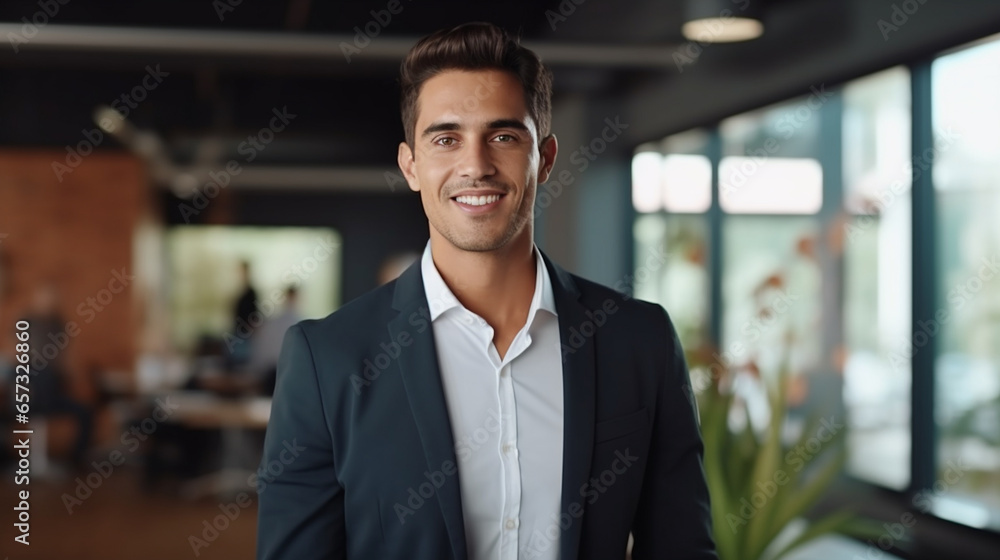 portrait of a businessman in office portrait of a businessman in office