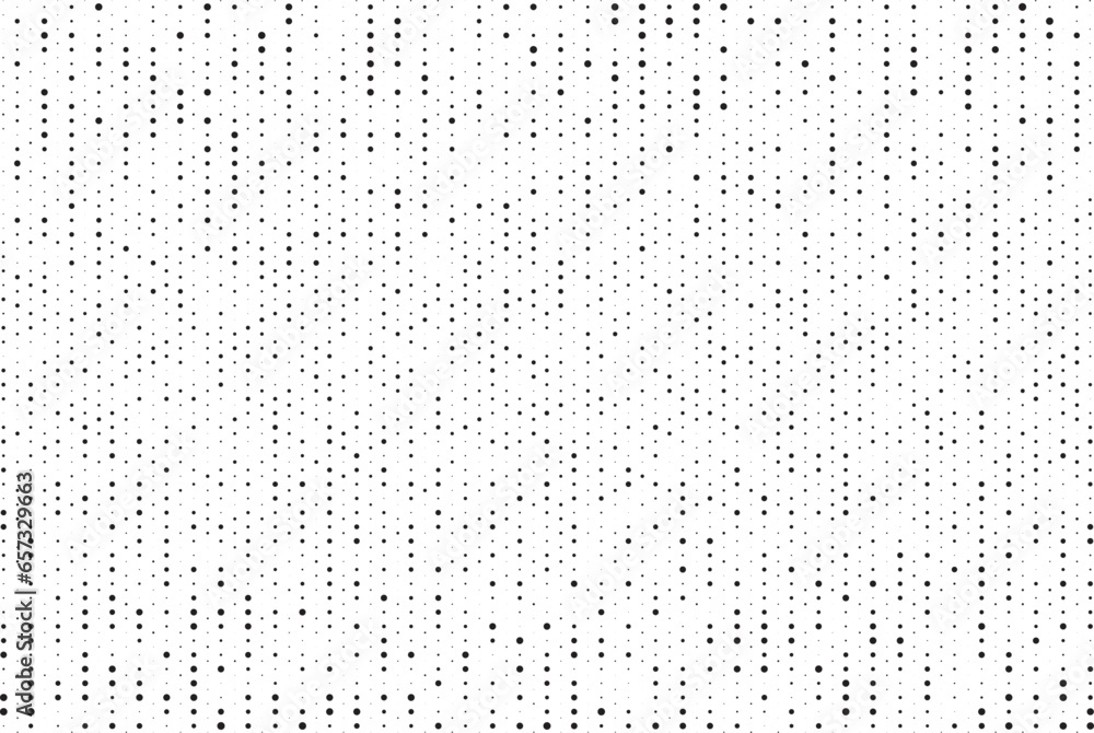 Black and white halftone dotted pattern.