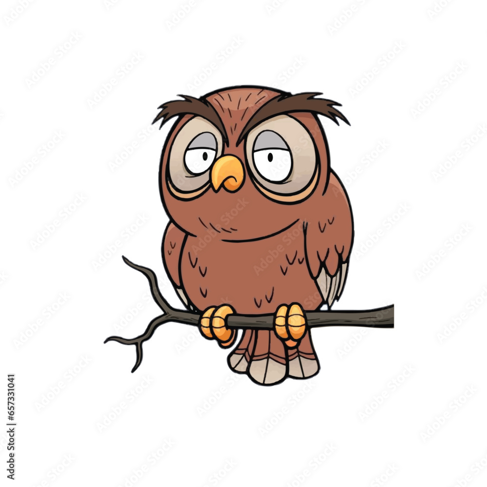 Fototapeta premium owl on branch