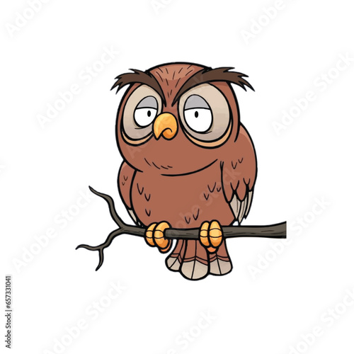 owl on branch