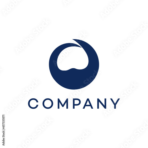 Round care hospitality dental medial gender business, logo, design, brand identity, flat logo, company, editable, vector